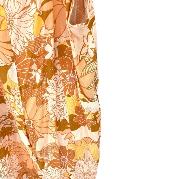 Petal + Pump oversized floral women’s overall jumpsuit romper - Picture 2 of 10